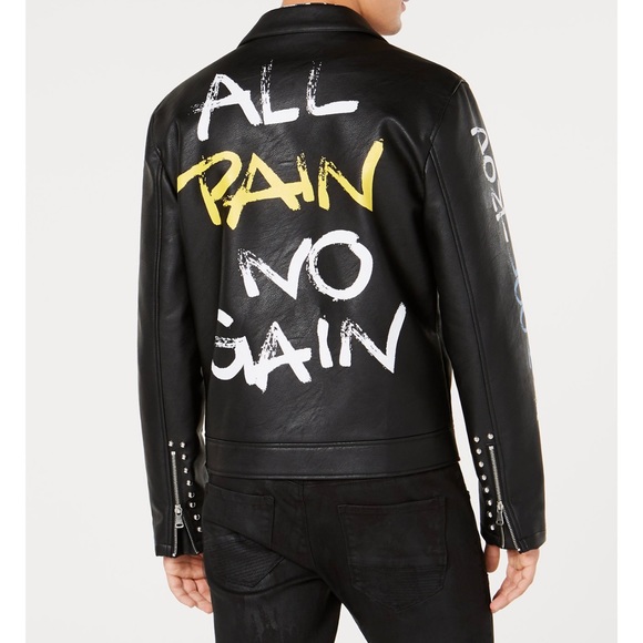 INC International Concepts Other - Graffiti Moto Jacket
